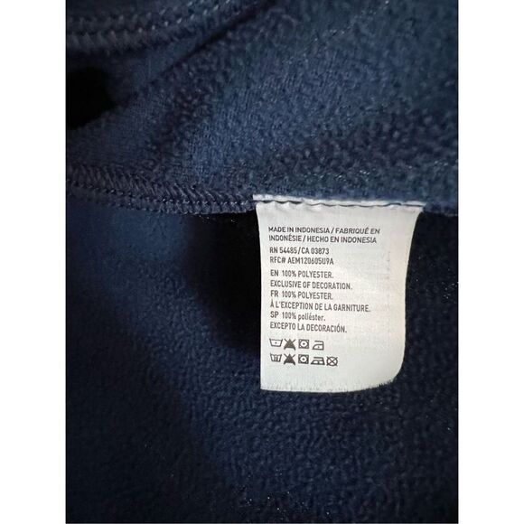 American Eagle active blue with blue and white stripe track jacket with zipper M - Picture 5 of 6